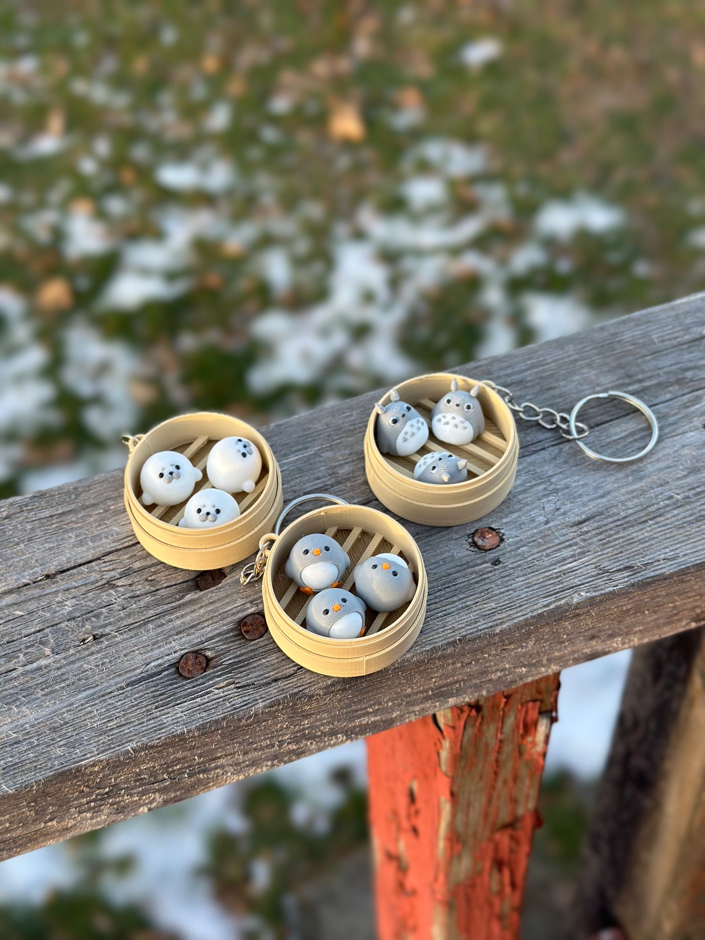 Bun Fidget Keychains